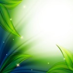 Free Vector Abstract Background With Green Leaves 01 - TitanUI