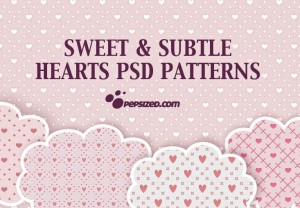 Sweet and Subtle Hearts PSD