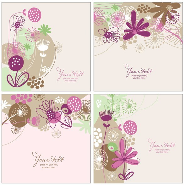 Abstract Flower Backgrounds 02