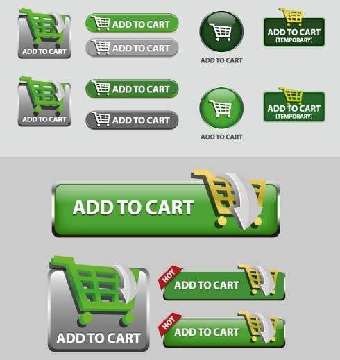 Add to Cart Button Vector