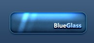 Blue Glass Button PSD