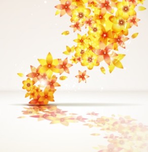 Brightly Colored Floral Background