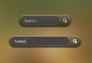 Brown Search Box UI