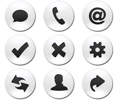 Business Round Web buttons