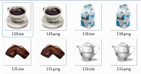 Cafe Items Icons