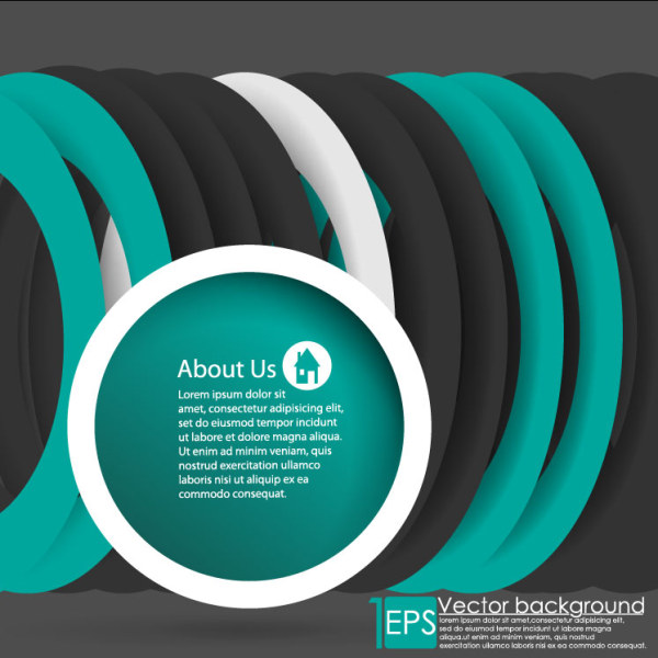 Circular Ring Vector Background 02