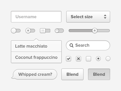 Coconut User Interface PSD