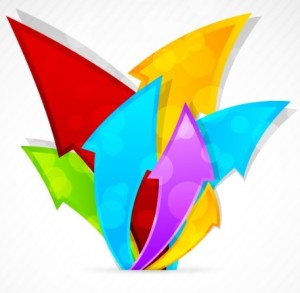 Colorful Arrows Vector Illustration