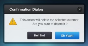 Confirmation Dialog PSD