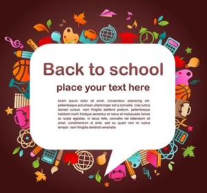 Creative Back To School Vector Material 01