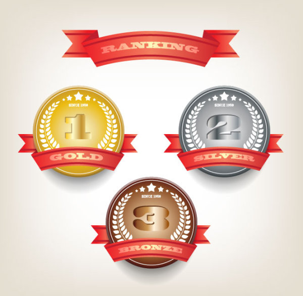 Delicacy Ranking Badge Vector Material