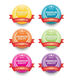 Delicacy Sales Promotion Badge Vector Material