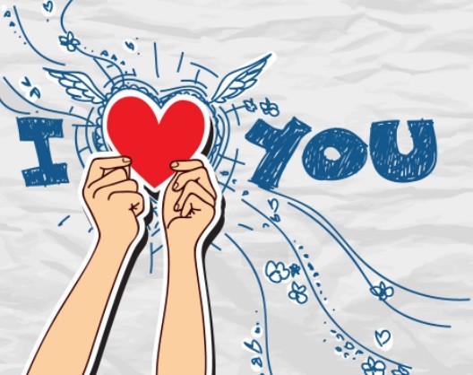 Doodle Style I Love You Illustration Vector 05