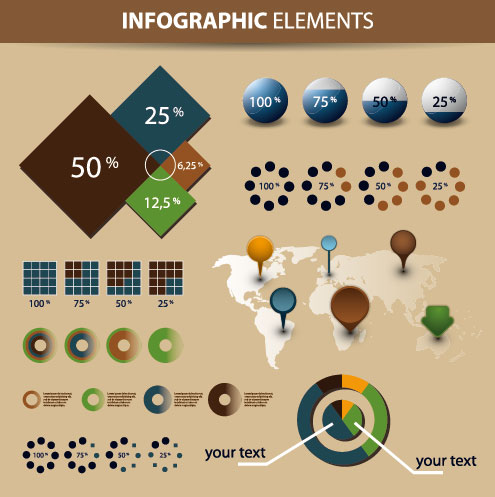 Economy Infographics and Chart Design Elements Vector