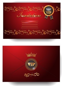 Elegant Golden Border VIP Card Vector 02