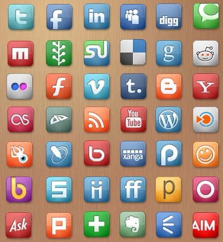 Elegant Social Media Icons Pack