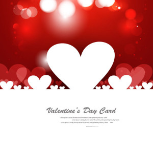 Elegant Valentine's Day Card Template Vector 07