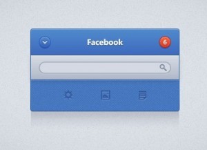 Facebook UI Elements PSD