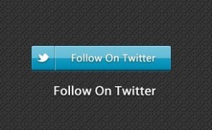 Glossy Twitter Follow Button