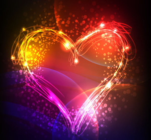 Gorgeous Valentine's Day Heart Vector Background