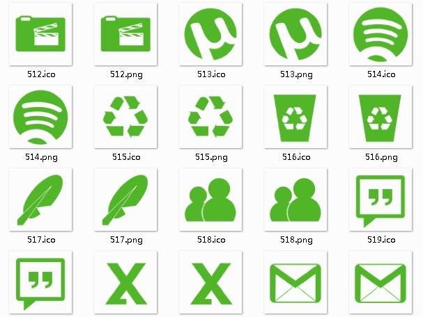 Green System Icons