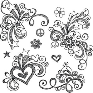 Hand Drawn Vector Floral Patterns 01