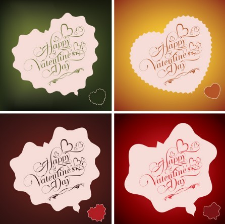 Happy Valentine’s Day Heart-Shaped Labels 02