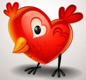 Heart-shaped Chick Vector