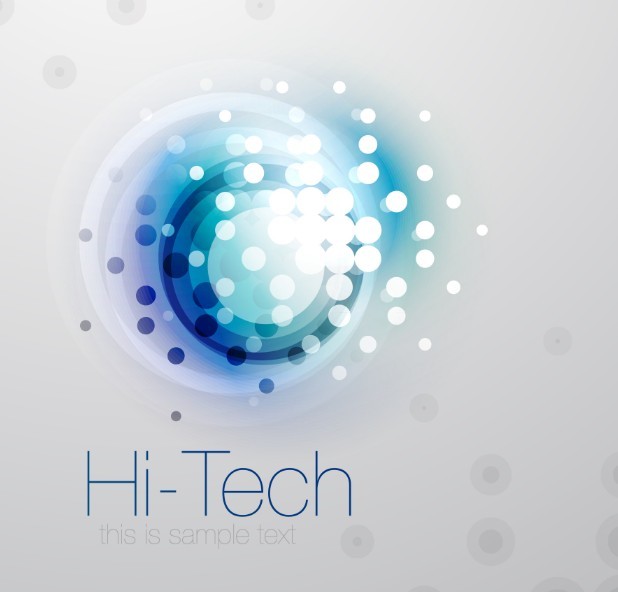 Hi-Tech Futuristic Vector Background 01