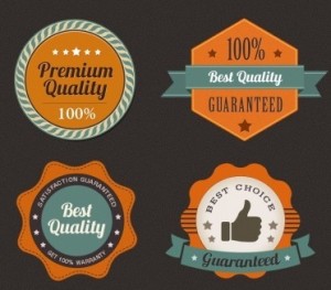 High Quality Retro Web Badge PSD