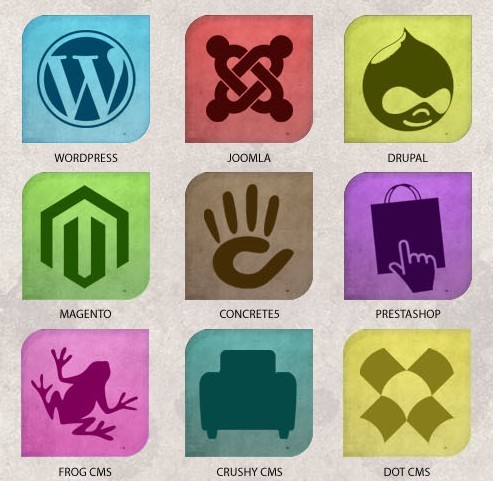 Multi Color CMS Web Icons