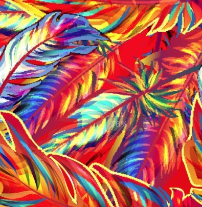 Oil Painting Feathers Vector