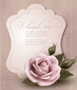 Pink Rose Valentine's Day Card 01