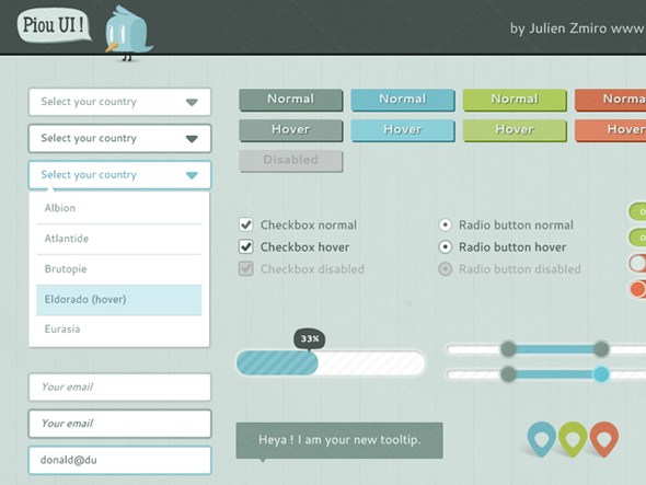 Piou UI Kit PSD