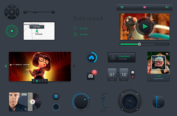 Putty PSD UI Kit