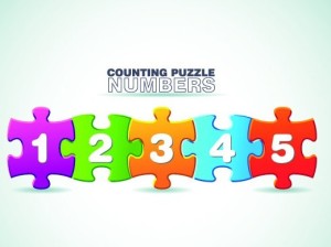 Puzzles Number Web UI Vector 02