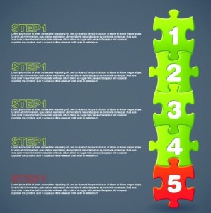 Puzzles Number Web UI Vector 04