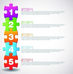 Puzzles Number Web UI Vector 05