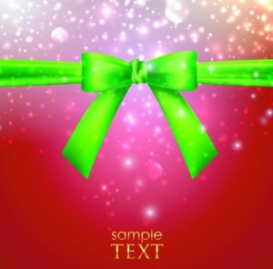 Red Vector Cover with Green Bow