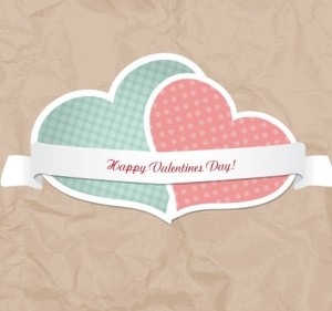 Retro Valentine's Day Vector Lables 01