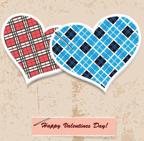 Retro Valentine's Day Vector Lables 04