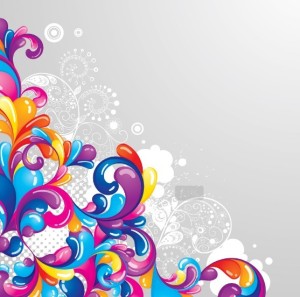 Retro Vector Color Swirls 02