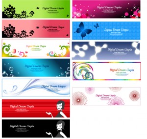 Set Of Beautiful Vector Banners