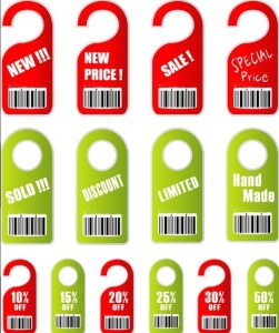 Set Of Sales Hang Tags