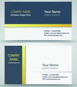 Simple Business Card Vector 01