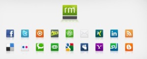 Simple Square Social Media Icons