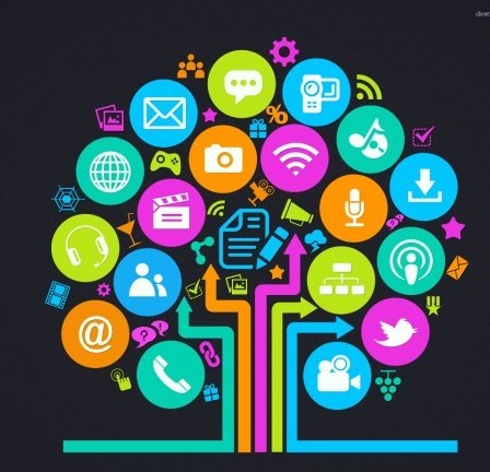 Social Media Tree Icons