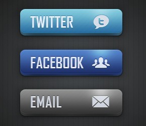 Social Media and Email Buttons