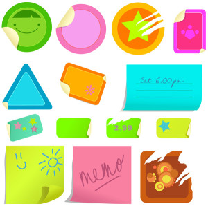 Sticky Notes Vector