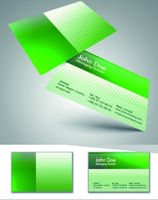 Stylish Color Business Cards 03